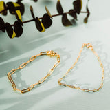 Thin Oval Link Bracelet - - Bracelets - Ofina