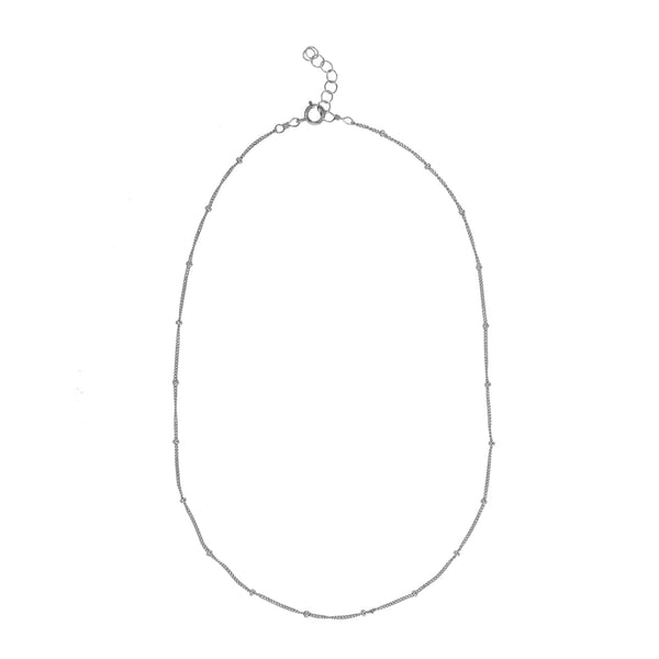Ball Chain Choker - Silver / 13" - Necklaces - Ofina
