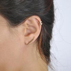 SALE - 24mm Double Curved Ear Crawler - - Earrings - Ofina