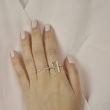 Diamonds Pave Cuff Ring - - Rings - Ofina