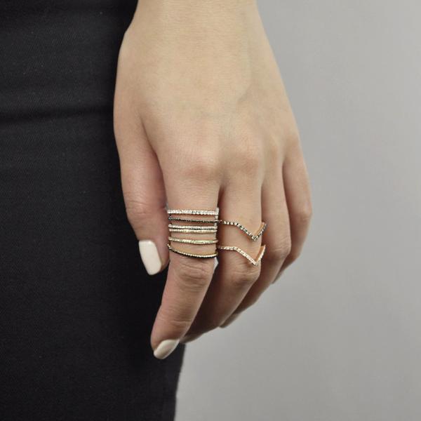 Diamonds Pave All-Around Band - - Rings - Ofina