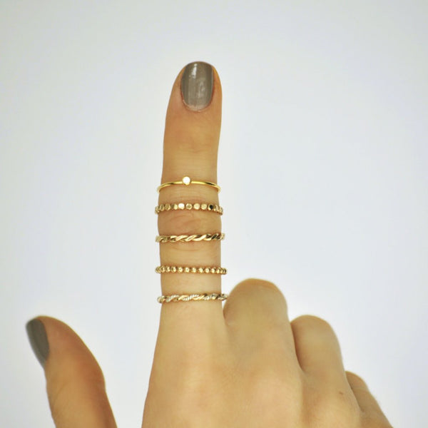 SALE - Flat Braided Ring - - Rings - Ofina