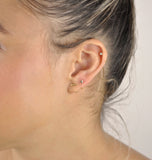 CZ Open Huggies - - Earrings - Ofina