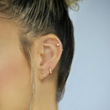 Ball Open Huggies - - Earrings - Ofina
