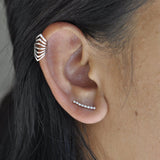 Graduated CZ Circles Ear Crawler - - Earrings - Ofina