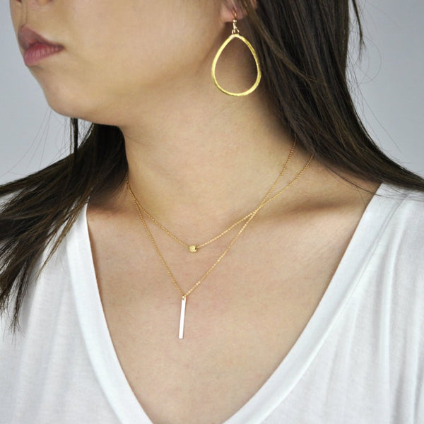 SALE - Single Stardust Ball Necklace - - Necklaces - Ofina