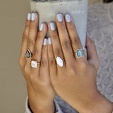SALE - Morganite Marquise Rose Gold Bezel Ring - - Rings - Ofina