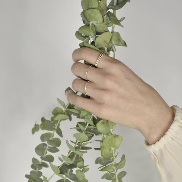 Diamonds Pave Cuff Ring - - Rings - Ofina