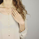 SALE - Multi-Disc Y Drop Necklace - - Necklaces - Ofina