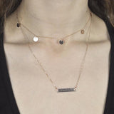 SALE - Thick Bar Necklace - - Necklaces - Ofina