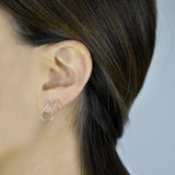 Teardrop Wirewrapped Studs - - Earrings - Ofina
