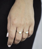 Circle Opal Ring - - Rings - Ofina