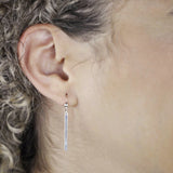 Thin Bar Earrings - - Earrings - Ofina