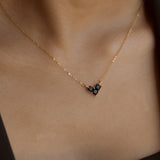 Black Animated Heart Necklace - - Necklaces - Ofina