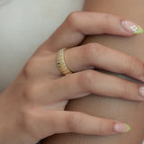 Thick Ribbed Ring - - Rings - Ofina