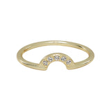 SALE - CZ Arc Ring - Gold / 5 - Rings - Ofina