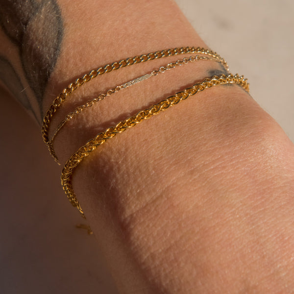 SALE - Wheat Chain Bracelet - - Bracelets - Ofina