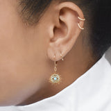 Leverback Stone Eye Earrings - - Earrings - Ofina