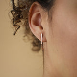 Bar Chain Dangle Studs - - Earrings - Ofina