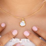Gold Dipped Pearl Necklace - - Necklaces - Ofina