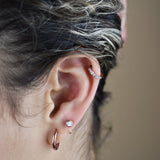 Opal Open Huggies - - Earrings - Ofina