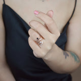 SALE - Teardrop CZ Ring - - Rings - Ofina