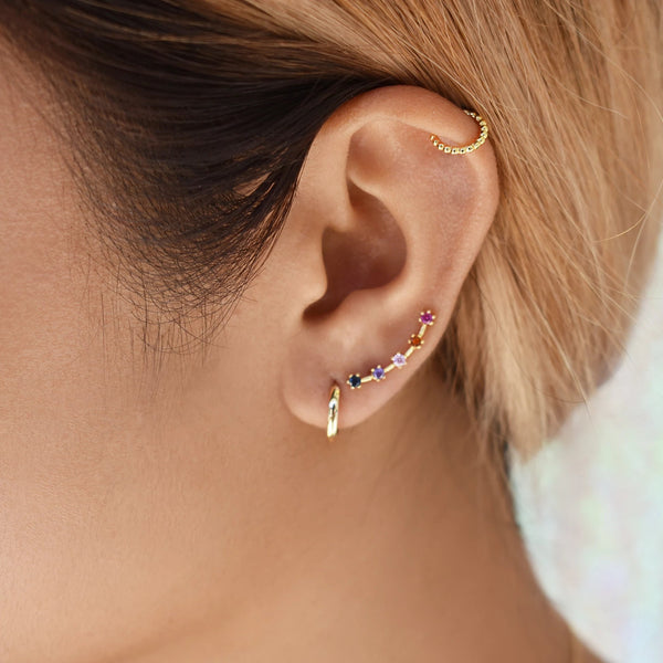 Beaded Ear Cuff - - Earrings - Ofina