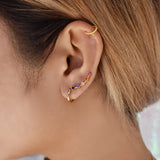 Thin Ear Huggies - - Earrings - Ofina