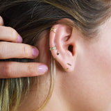 Triangle Open Huggies - - Earrings - Ofina