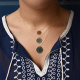 Disc Necklace - - Necklaces - Ofina