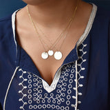 Disc Necklace - - Necklaces - Ofina