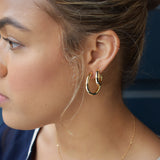 SALE - Thick Vermeil Hoops - - Earrings - Ofina