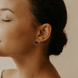 Circle Post Studs - - Earrings - Ofina
