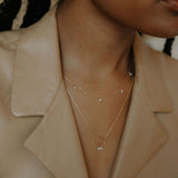 Halo Duo Pearl Necklace - - Necklaces - Ofina