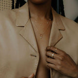 Tiny Pearl Beaded Drop Necklace - - Necklaces - Ofina