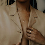 Halo Duo Pearl Necklace - - Necklaces - Ofina