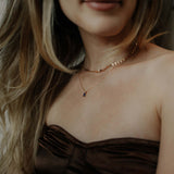 Tiny Blue Emerald Necklace - - Necklaces - Ofina