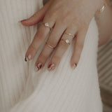 10k Solid Gold Swirl Ring - - Rings - Ofina