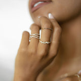 Multiple Diamond Baguette Half Band Ring - - Rings - Ofina