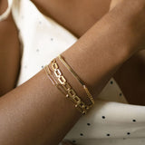 Curb Chain Bar Bracelet - - Bracelets - Ofina