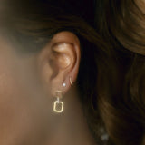 10k Solid Gold CZ Studs - - Earrings - Ofina