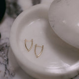 Arrowhead Huggies - - Earrings - Ofina