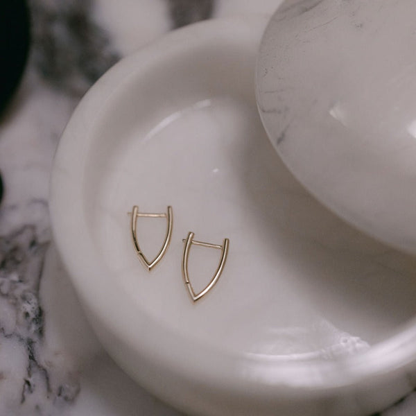 Arrowhead Huggies - - Earrings - Ofina