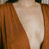 Long CZ Necklace - - Necklaces - Ofina