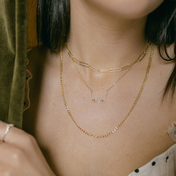 Boob Necklace - - Necklaces - Ofina