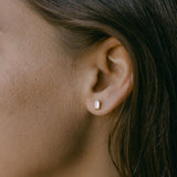 Emerald CZ Prong Studs - - Earrings - Ofina