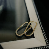 SALE - Twisted Oval Hoops - - Earrings - Ofina