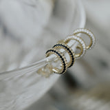 SALE - Tiny CZ Huggie Studs - - Earrings - Ofina