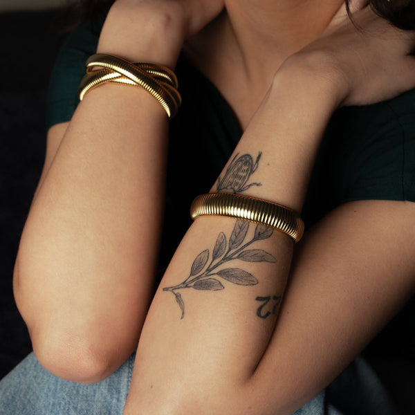 Coiled Bangle - - Bracelets - Ofina