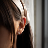 Large CZ Teardrop Studs - - Earrings - Ofina